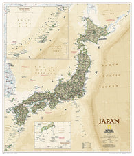 Buy map Japan, Executive, Laminated by National Geographic Maps