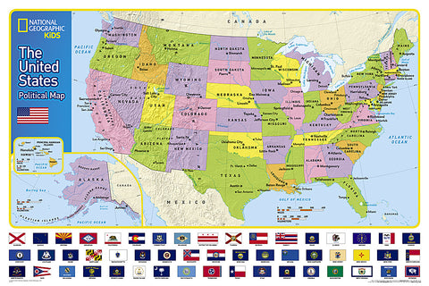 Buy map The United States for Kids, National Geographic Reference Map by National Geographic Maps