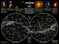 Buy map The Heavens by National Geographic Maps