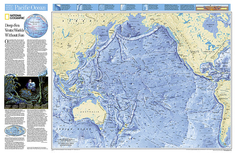 Buy map World Ocean Floor, Pacific, Tubed by National Geographic Maps