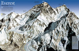Buy map Mount Everest/Himalayas 50th Anniversary, 2-Sided, Tubed by National Geographic Maps