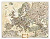 Buy map Europe, Executive, Tubed by National Geographic Maps