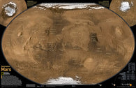 Buy map Mars, The Red Planet, 2-Sided, Tubed by National Geographic Maps