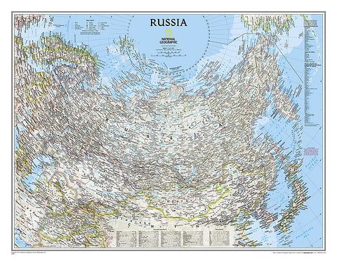 Buy map Russia Classic, Tubed by National Geographic Maps