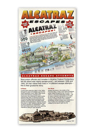 Buy map Alcatraz Escapes Pop-up Souvenir Card