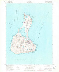 Block Island Rhode Island Historical topographic map, 1:24000 scale, 7.5 X 7.5 Minute, Year 1957