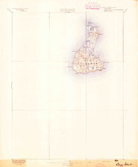 Block Island Rhode Island Historical topographic map, 1:62500 scale, 15 X 15 Minute, Year 1894