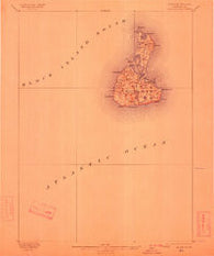 Block Island Rhode Island Historical topographic map, 1:62500 scale, 15 X 15 Minute, Year 1899
