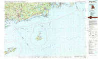 Block Island Rhode Island Historical topographic map, 1:100000 scale, 30 X 60 Minute, Year 1984
