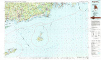 Block Island Rhode Island Historical topographic map, 1:100000 scale, 30 X 60 Minute, Year 1984