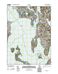 Bristol Rhode Island Historical topographic map, 1:24000 scale, 7.5 X 7.5 Minute, Year 2012