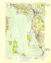 Bristol Rhode Island Historical topographic map, 1:31680 scale, 7.5 X 7.5 Minute, Year 1939