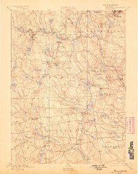 Burrillville Rhode Island Historical topographic map, 1:62500 scale, 15 X 15 Minute, Year 1894