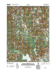 Carolina Rhode Island Historical topographic map, 1:24000 scale, 7.5 X 7.5 Minute, Year 2012