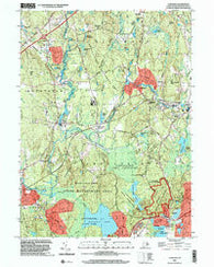 Carolina Rhode Island Historical topographic map, 1:24000 scale, 7.5 X 7.5 Minute, Year 2001