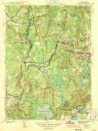 Carolina Rhode Island Historical topographic map, 1:31680 scale, 7.5 X 7.5 Minute, Year 1943