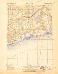 Charlestown Rhode Island Historical topographic map, 1:62500 scale, 15 X 15 Minute, Year 1919