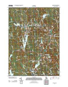 Chepachet Rhode Island Historical topographic map, 1:24000 scale, 7.5 X 7.5 Minute, Year 2012