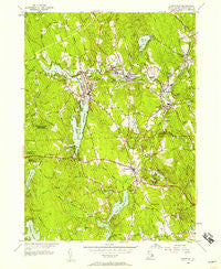 Chepachet Rhode Island Historical topographic map, 1:24000 scale, 7.5 X 7.5 Minute, Year 1955