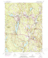 Chepachet Rhode Island Historical topographic map, 1:24000 scale, 7.5 X 7.5 Minute, Year 1955