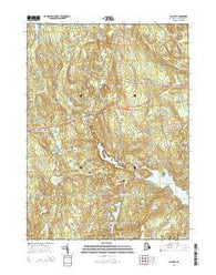 Clayville Rhode Island Current topographic map, 1:24000 scale, 7.5 X 7.5 Minute, Year 2015