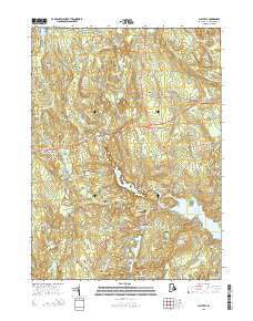 Clayville Rhode Island Current topographic map, 1:24000 scale, 7.5 X 7.5 Minute, Year 2015