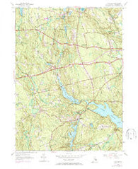 Clayville Rhode Island Historical topographic map, 1:24000 scale, 7.5 X 7.5 Minute, Year 1955