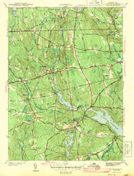 Clayville Rhode Island Historical topographic map, 1:31680 scale, 7.5 X 7.5 Minute, Year 1943