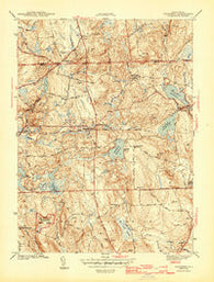 Coventry Rhode Island Historical topographic map, 1:31680 scale, 7.5 X 7.5 Minute, Year 1943
