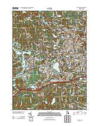 Crompton Rhode Island Historical topographic map, 1:24000 scale, 7.5 X 7.5 Minute, Year 2012