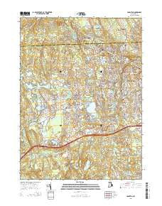 Crompton Rhode Island Current topographic map, 1:24000 scale, 7.5 X 7.5 Minute, Year 2015