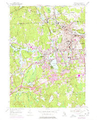 Crompton Rhode Island Historical topographic map, 1:24000 scale, 7.5 X 7.5 Minute, Year 1955