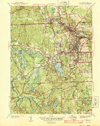 Crompton Rhode Island Historical topographic map, 1:31680 scale, 7.5 X 7.5 Minute, Year 1943