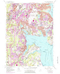 East Greenwich Rhode Island Historical topographic map, 1:24000 scale, 7.5 X 7.5 Minute, Year 1957