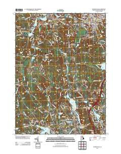 Georgiaville Rhode Island Historical topographic map, 1:24000 scale, 7.5 X 7.5 Minute, Year 2012