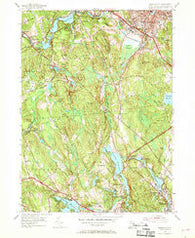 Georgiaville Rhode Island Historical topographic map, 1:24000 scale, 7.5 X 7.5 Minute, Year 1954