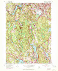 Georgiaville Rhode Island Historical topographic map, 1:24000 scale, 7.5 X 7.5 Minute, Year 1954