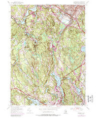 Georgiaville Rhode Island Historical topographic map, 1:24000 scale, 7.5 X 7.5 Minute, Year 1954