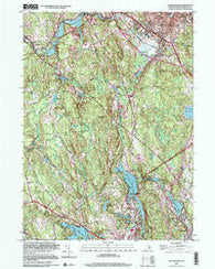 Georgiaville Rhode Island Historical topographic map, 1:24000 scale, 7.5 X 7.5 Minute, Year 1999