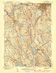 Georgiaville Rhode Island Historical topographic map, 1:31680 scale, 7.5 X 7.5 Minute, Year 1943