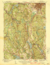 Georgiaville Rhode Island Historical topographic map, 1:31680 scale, 7.5 X 7.5 Minute, Year 1943