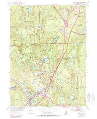 Hope Valley Rhode Island Historical topographic map, 1:24000 scale, 7.5 X 7.5 Minute, Year 1953