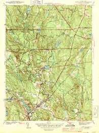 Hope Valley Rhode Island Historical topographic map, 1:31680 scale, 7.5 X 7.5 Minute, Year 1943