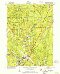 Hope Valley Rhode Island Historical topographic map, 1:31680 scale, 7.5 X 7.5 Minute, Year 1953