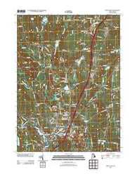 Hope Valley Rhode Island Historical topographic map, 1:24000 scale, 7.5 X 7.5 Minute, Year 2012