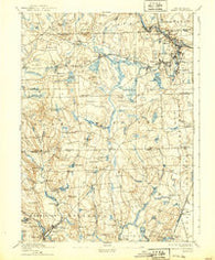 Kent Rhode Island Historical topographic map, 1:62500 scale, 15 X 15 Minute, Year 1894