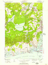 Kingston Rhode Island Historical topographic map, 1:24000 scale, 7.5 X 7.5 Minute, Year 1942