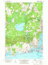 Kingston Rhode Island Historical topographic map, 1:24000 scale, 7.5 X 7.5 Minute, Year 1957