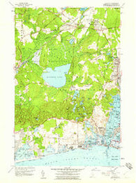Kingston Rhode Island Historical topographic map, 1:24000 scale, 7.5 X 7.5 Minute, Year 1957