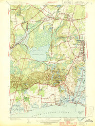Kingston Rhode Island Historical topographic map, 1:31680 scale, 7.5 X 7.5 Minute, Year 1944